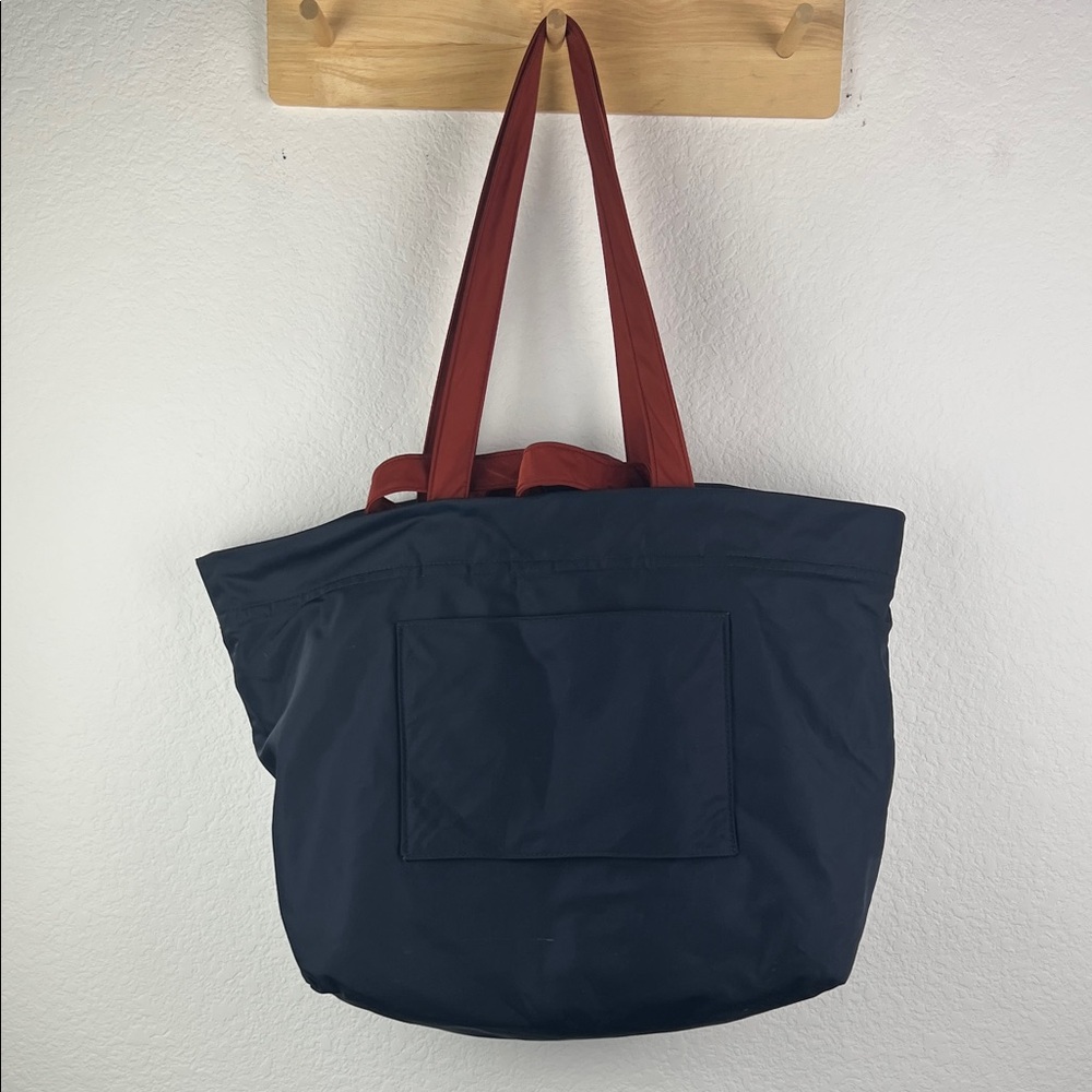 Madewell Th Sport Tote with MWL Logo Navy Blue and Orange - Picture 2 of 11